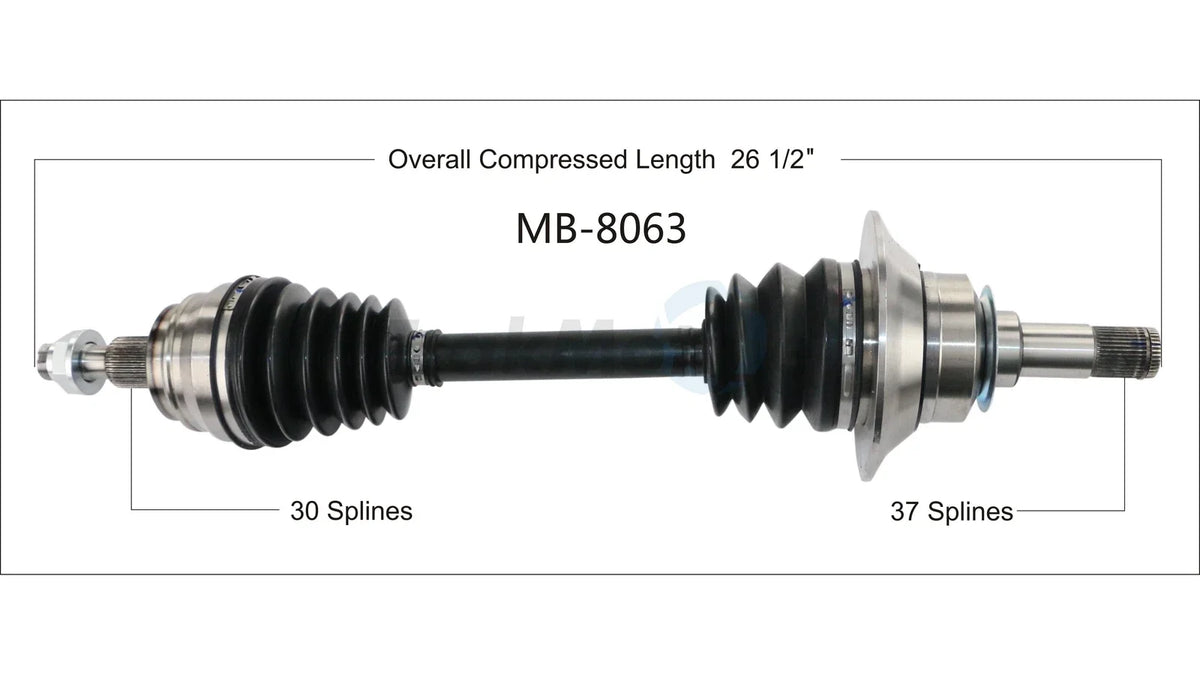 CV Axle Shaft for Surtrack Front Driver Left (MB-8063)