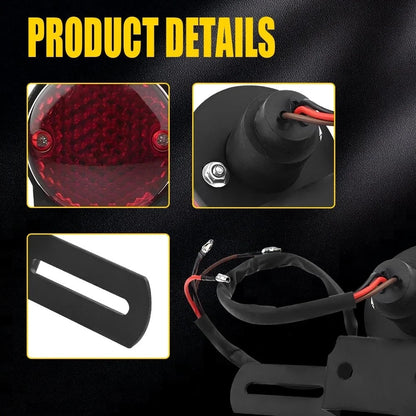 Rear Tail Light with Red LED for Universal Motorcycle Brake Stop