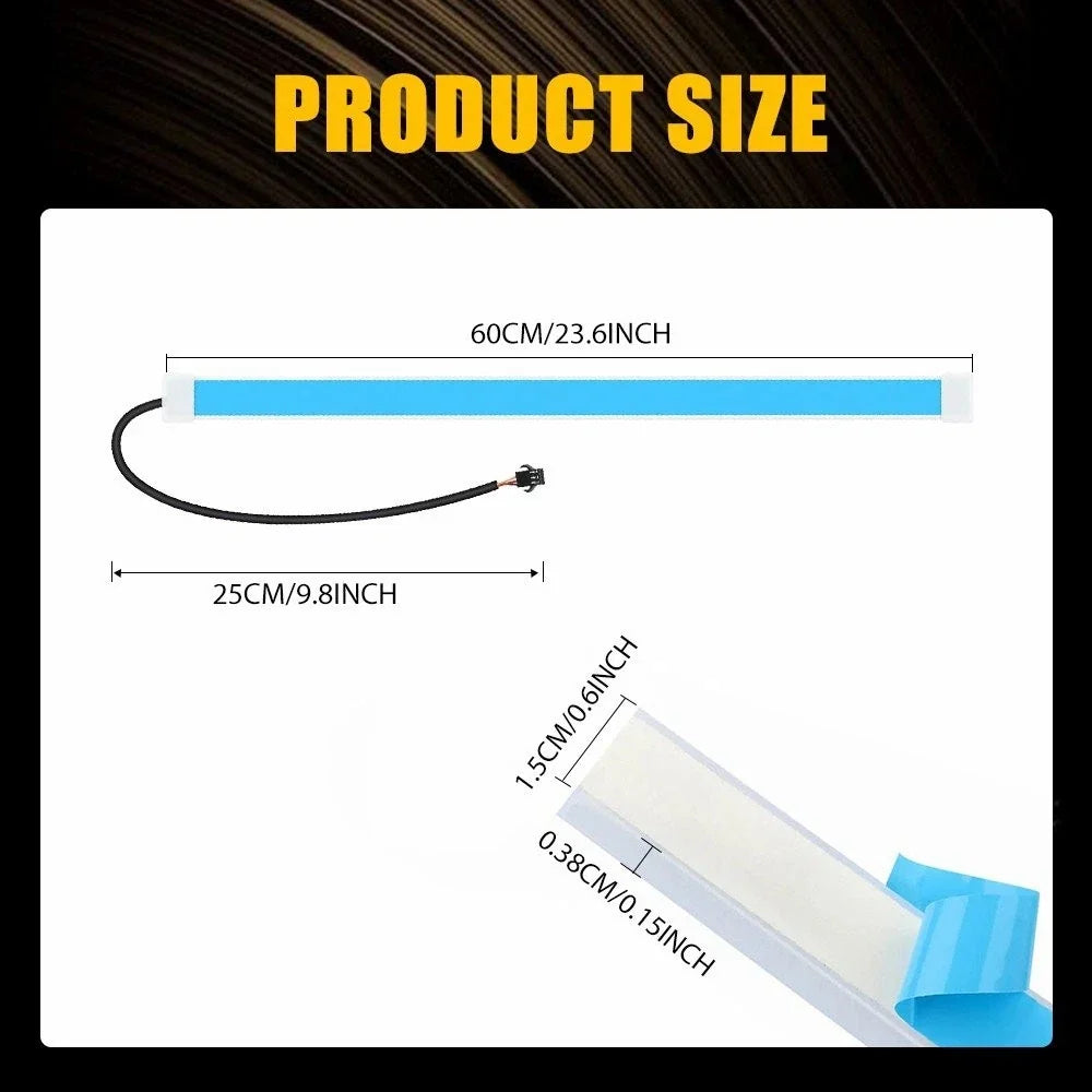 RGB Flexible LED 5050 DRL Running Lamp Strip 60CM - 2X (IP68)