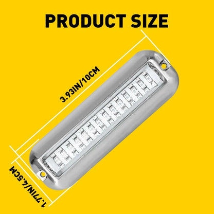Underwater Transom Lights - 2X LED for Marine Boat, 316 Stainless Steel