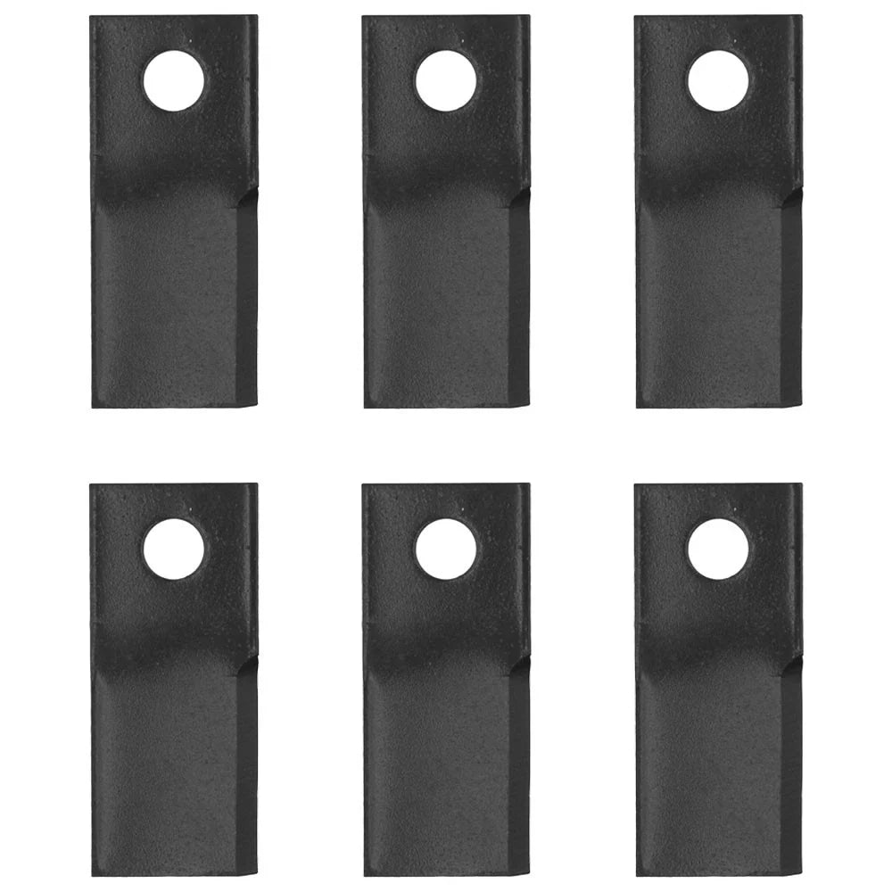 Set of 6 Left Hand Disc Mower Blades for Various Applications