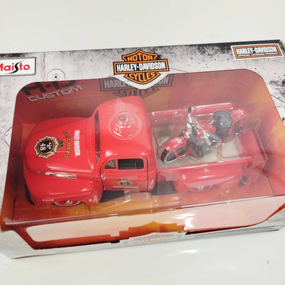 1/24 Scale Diecast for Ford 1936 El Knucklehead & Harley-Davidson 1948