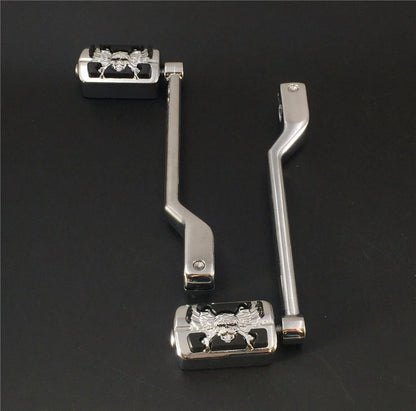2PC Toe Shift Lever Foot Peg for Harley-Davidson FL Softail Trike