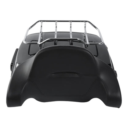 Chopped Trunk Backrest Pad Mount Rack for Harley Touring (2014-2025)
