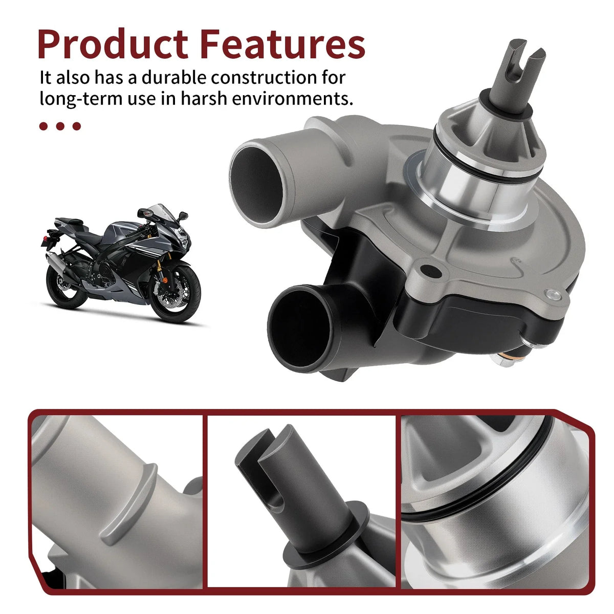 Water Pump Assembly for Suzuki GSX-R600 GSX-R750 (2006-2024) 17400-01H10