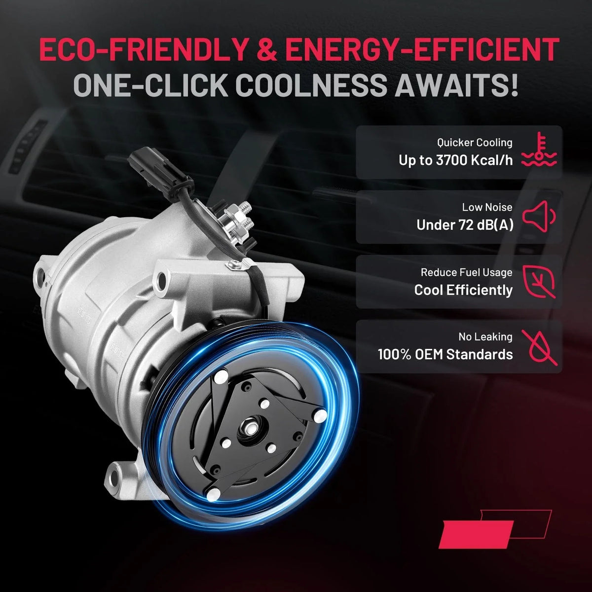A/C Compressor with Clutch & Pulley for Chrysler 300 (2005-2006)