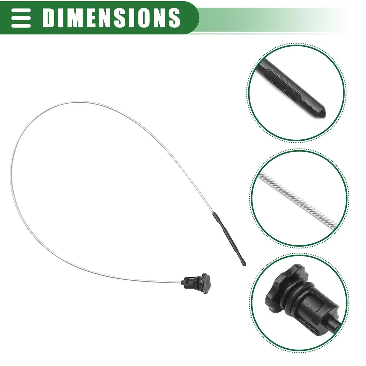 Engine Oil Level Dipstick - Black for Dodge Challenger 2008-2012