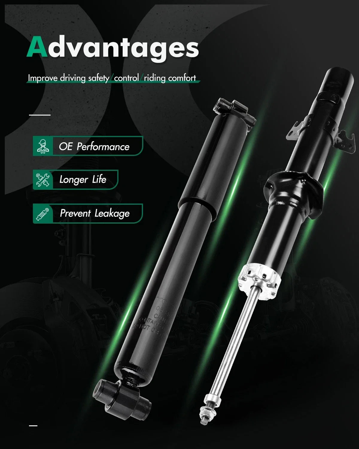 4X Shocks Struts for Mazda 6 (2003–2008)