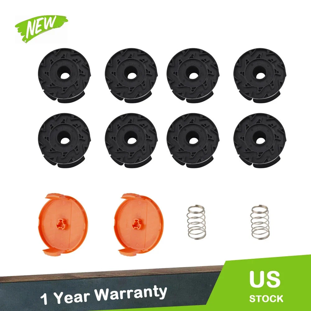 Set of 8 String Trimmer Spools for Black and Decker AF-100 (30ft .065")