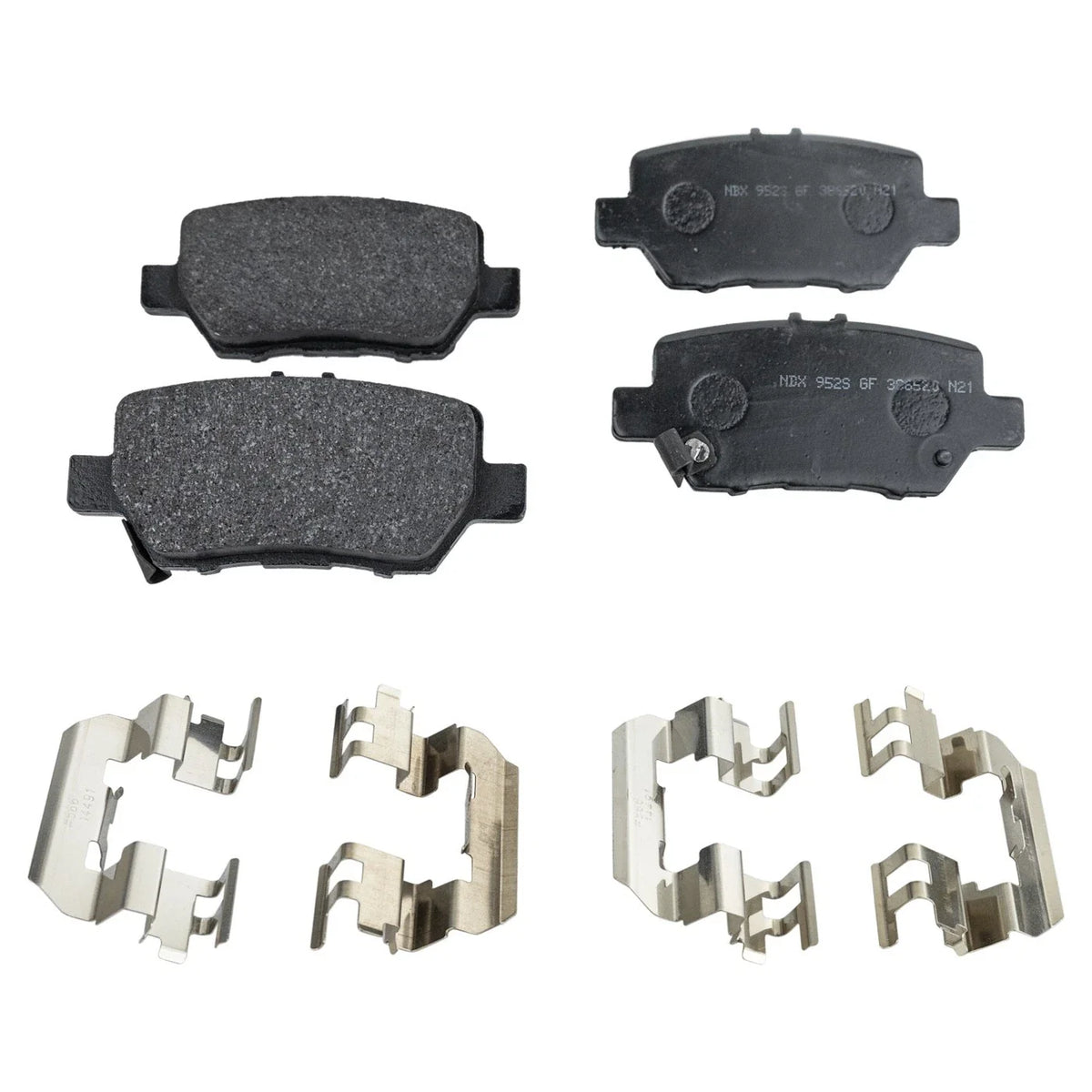 Complete Set of 4 NAO Brake Pads for Acura RL 2005-2012