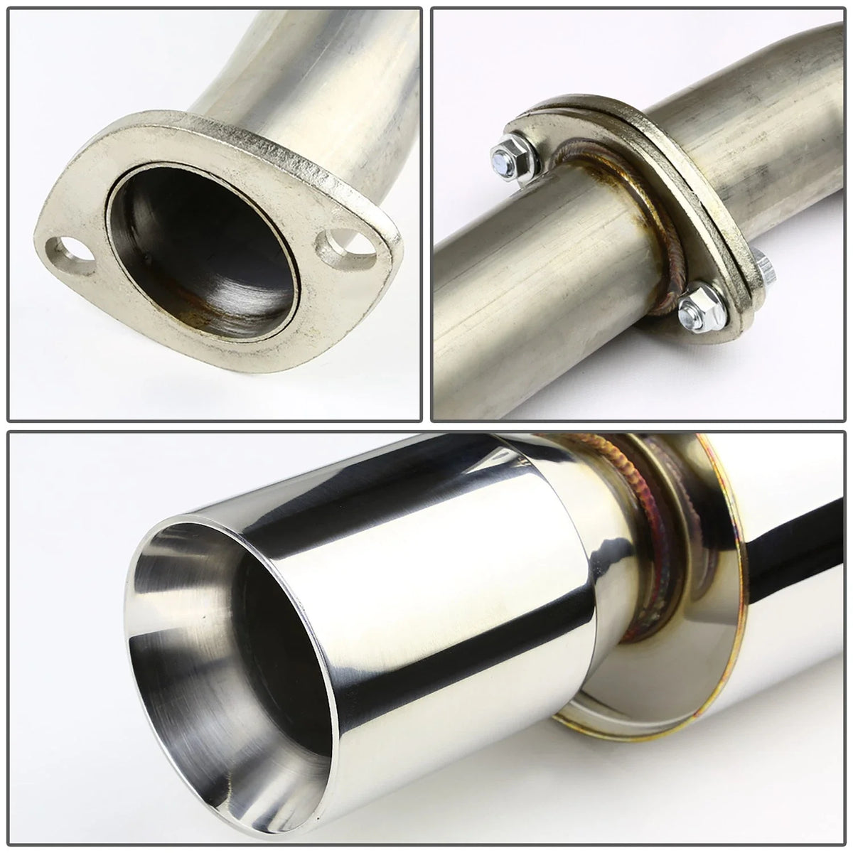 3.5" Rolled Tip Stainless Exhaust Catback System for Mazda Miata MX-5 (1990–1997)