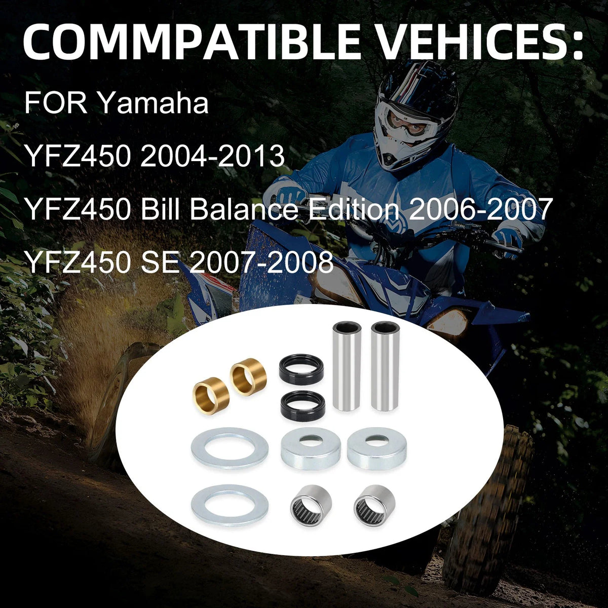 Rear Bushing & Collar Set for YFZ450 (2004-2013)