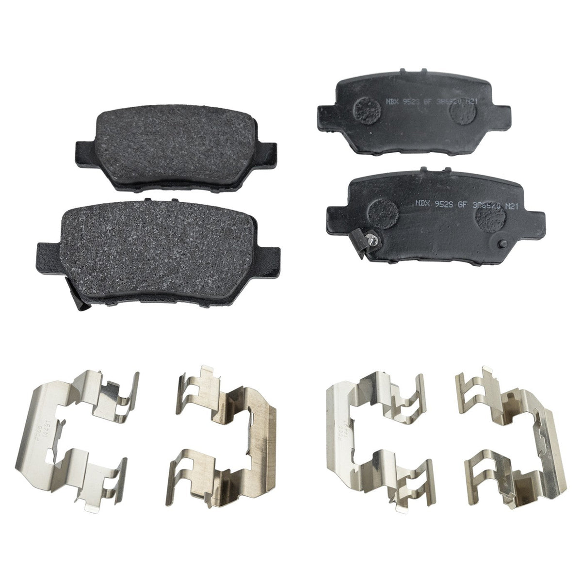 Complete Set of 4 NAO Brake Pads for Acura RL 2005-2012