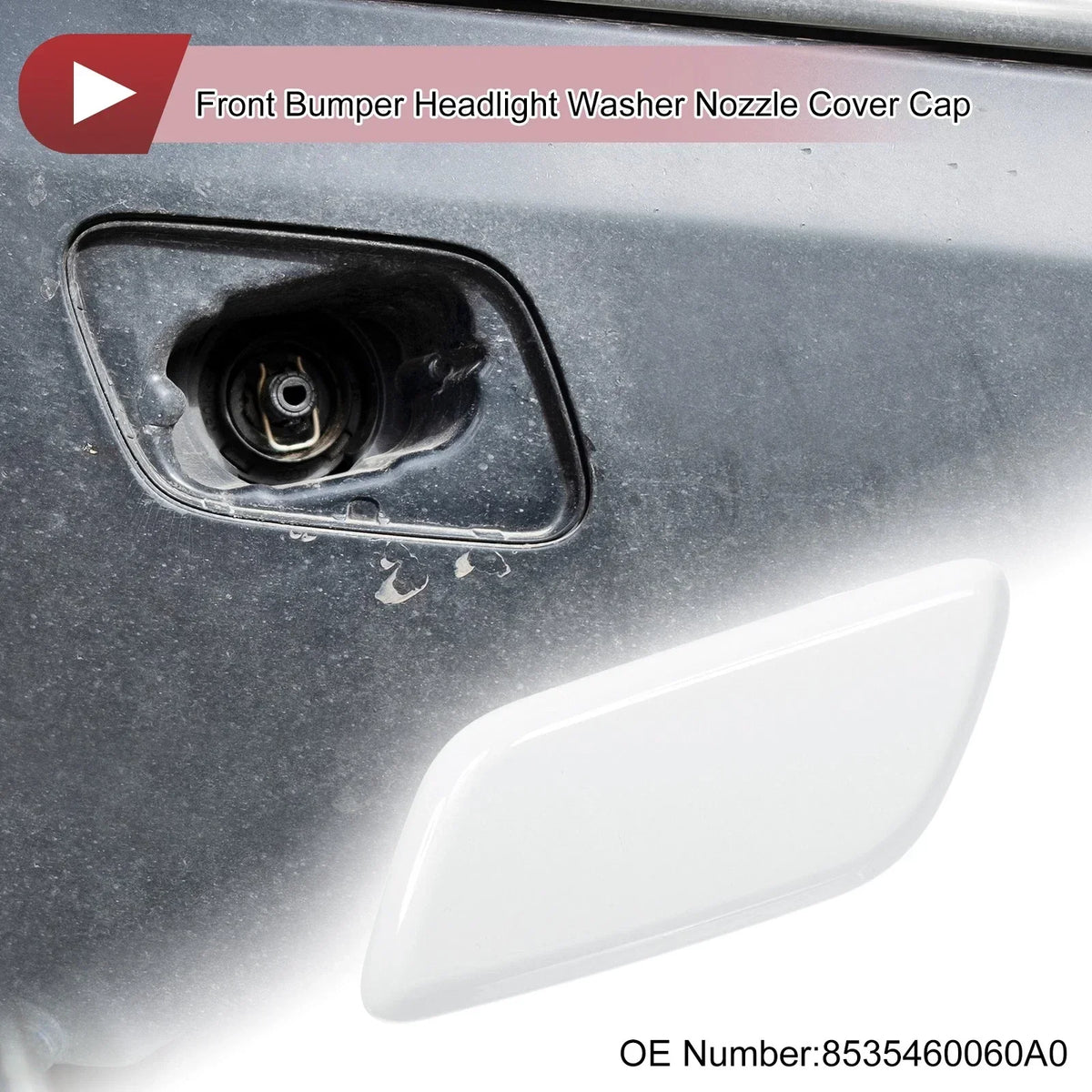 Front Left Washer Nozzle Cap - White for Lexus LX570 2013-2015