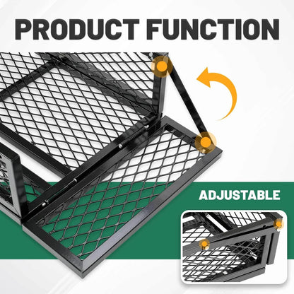 ATV Front Cargo Rack - Universal Steel in Black
