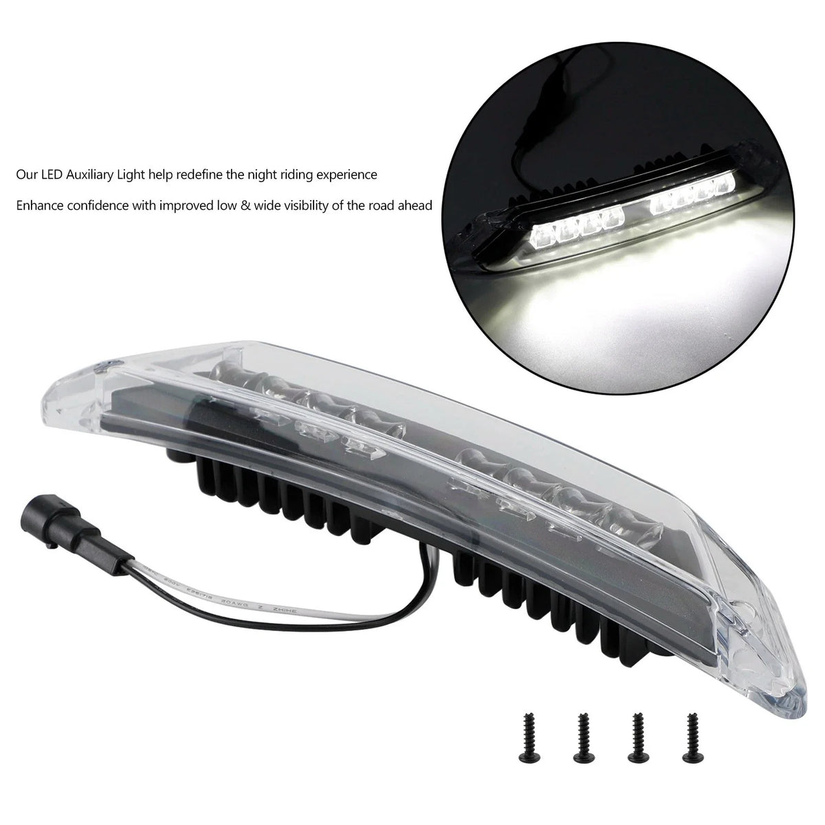 LED Front Bumper Lamp Auxiliary Light for Can-Am Spyder RT (2020–2023)