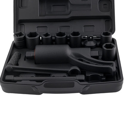 Torque Wrench Set 1:64 Square Drive with 7 Sockets for Heavy Duty Use