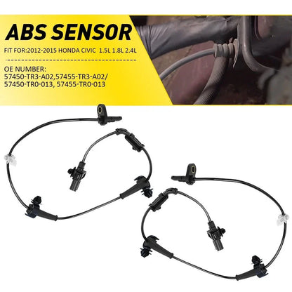 Wheel Speed Sensor Pair for Honda Civic 2012-2015 - ABS Type