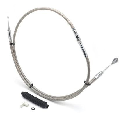 Clutch Cable +2" Stainless Braided for 2006 Dyna Street Bob Harley-Davidson