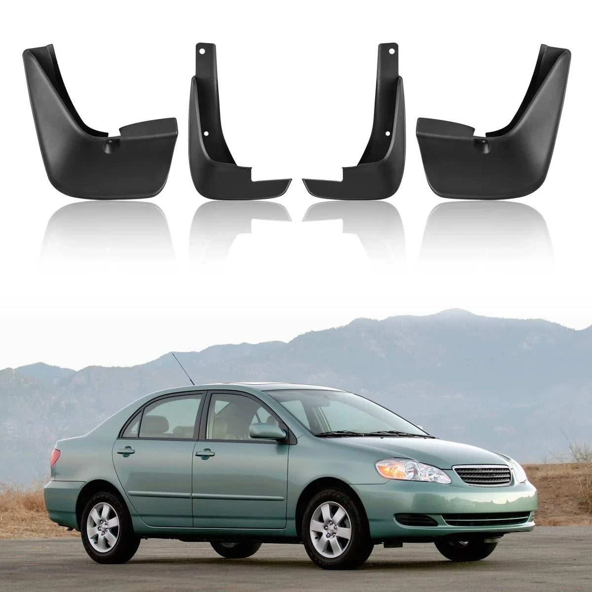 Splash Guards Mud Flaps for Toyota Corolla (2003–2008) - Set of 4