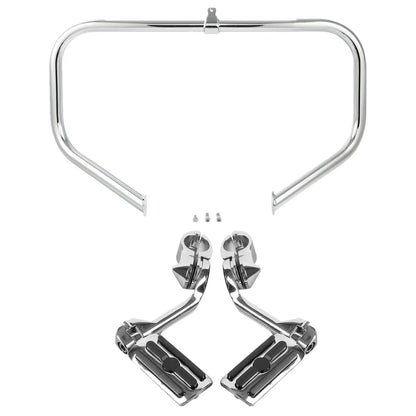 Engine Guard Bar & Long Angled Foot Pegs for Harley Electra Glide 2009-2023