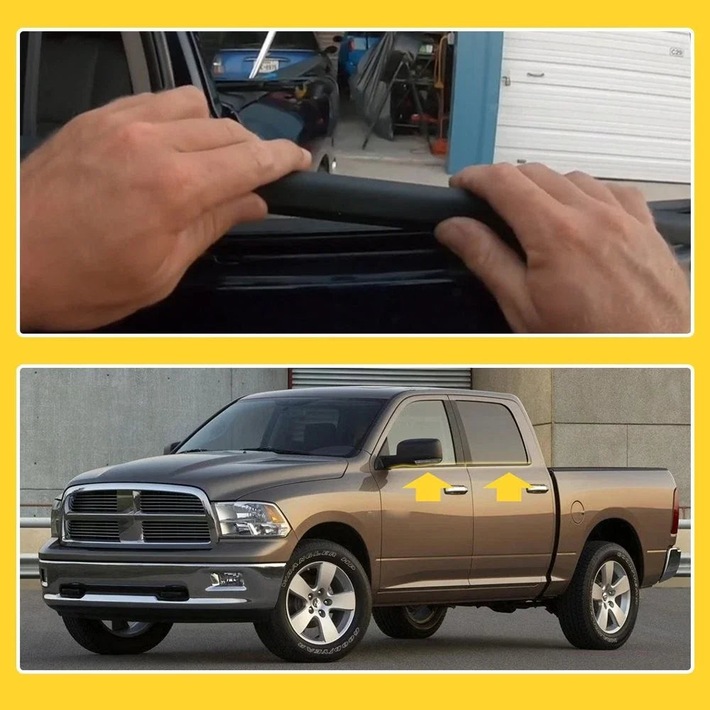 Trim Seal Weatherstrip for Ram 1500 2500 3500 Window Moulding (2009-2021)