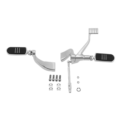 Mid Control Shifter Lever Footpegs for Harley Sportster (2014-2022) Chrome