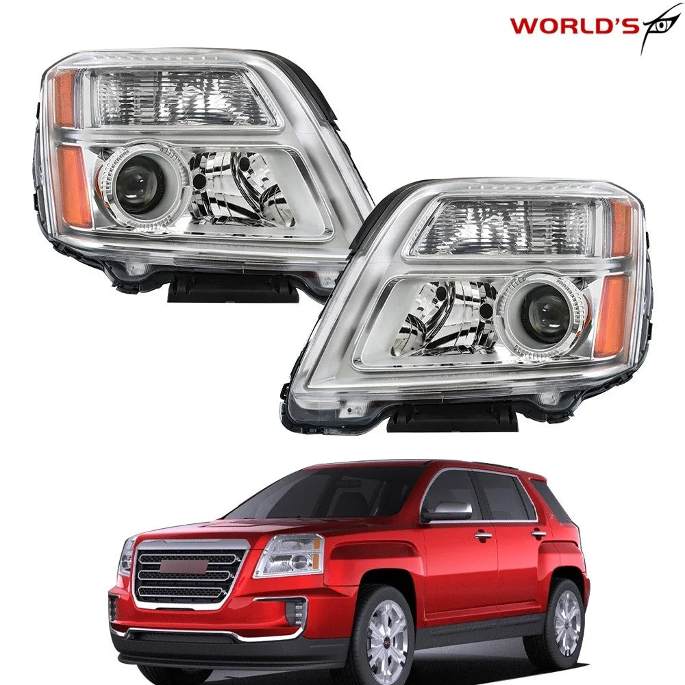 Set of 2 Headlight Projector Halogen for GMC Terrain (2016–2017)
