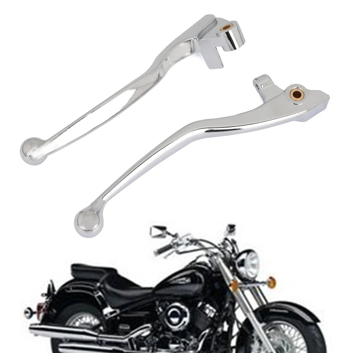 Brake and Clutch Levers Set for Yamaha Dragstar XVS400 XVS650 (1996–2002)