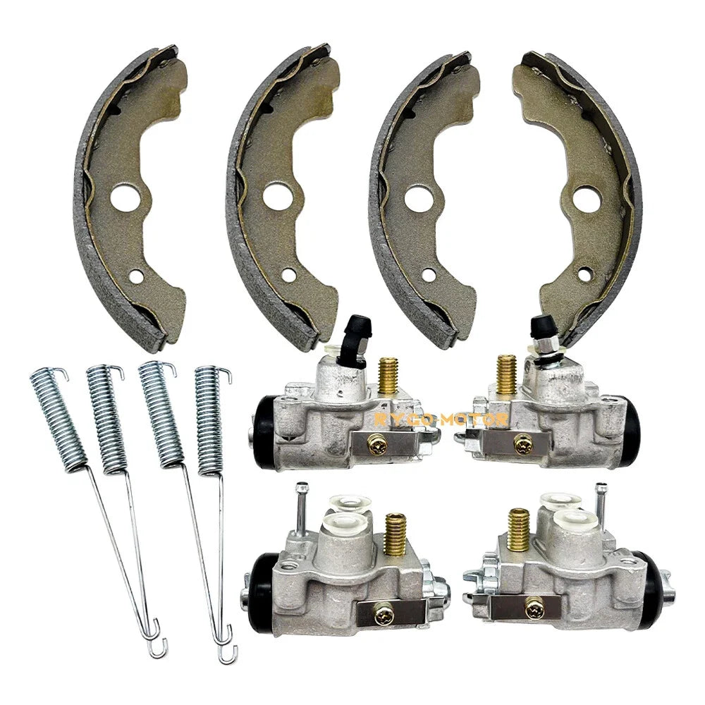 4-Piece Front Brake Wheel Cylinder and Shoe Set for Honda Rancher 300 2004-2006