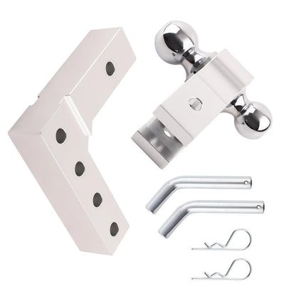 Adjustable Drop Trailer Connection with Dual Ball 2" & 2-5/16" Receiver 5000lb