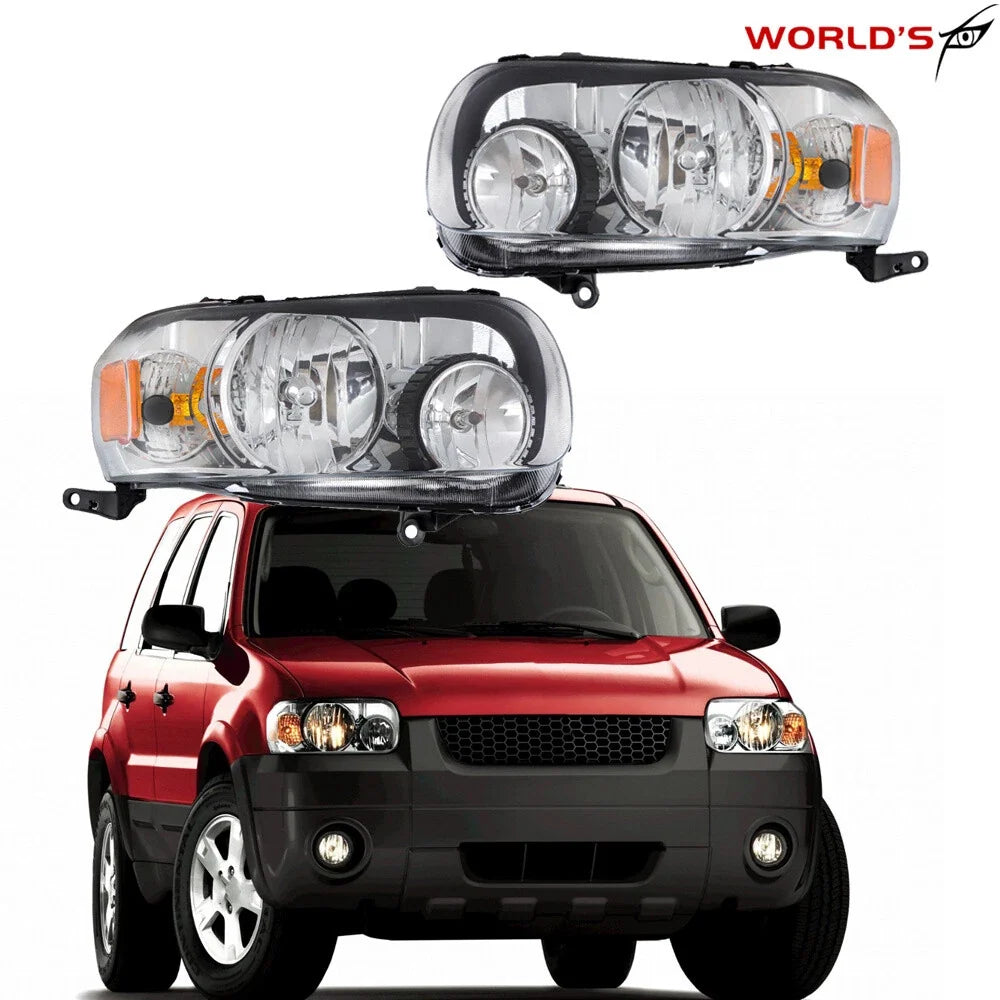 Set of 2 Headlights for Ford Escape (2005–2007)