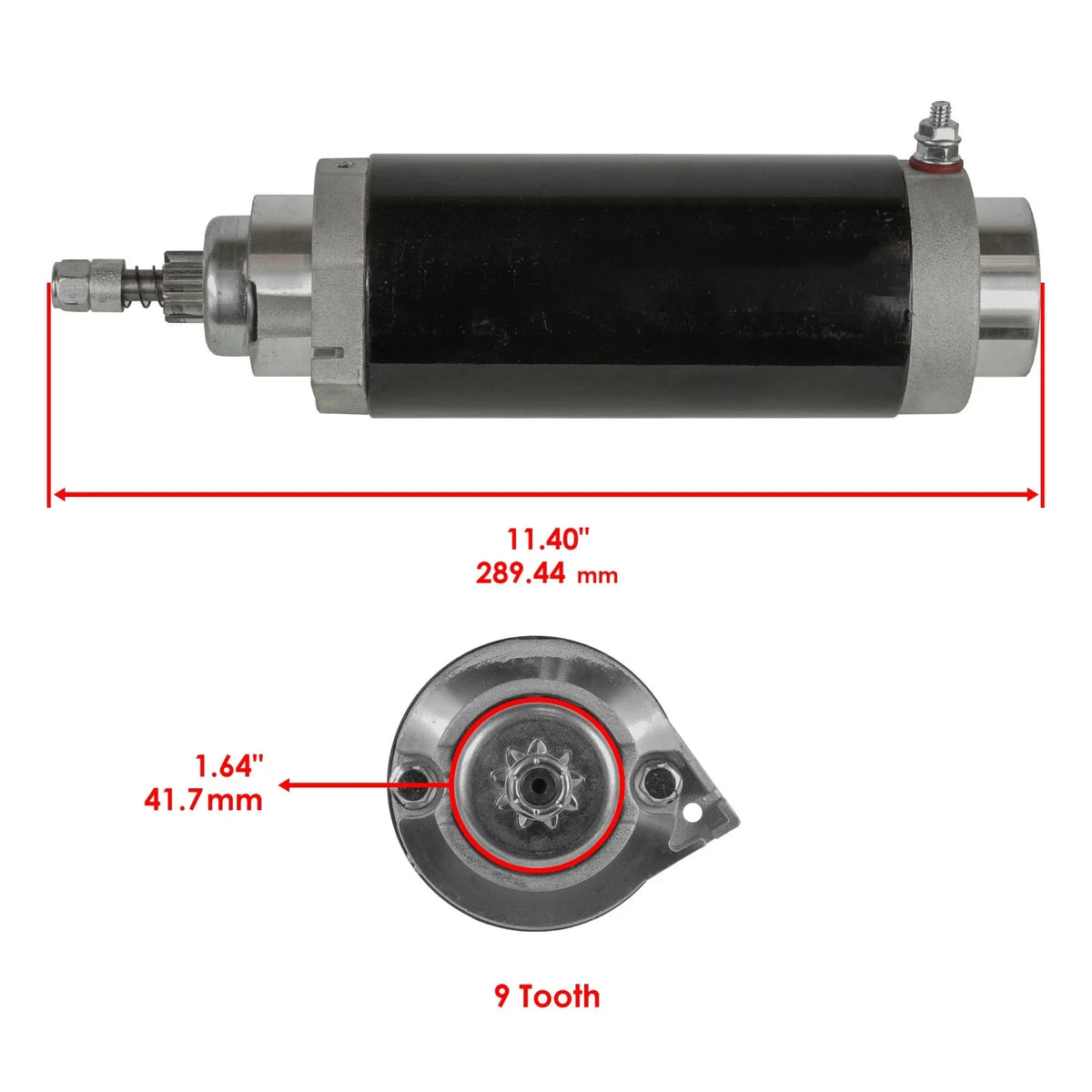 Starter for Mercury 225 Optimax (2000) - 225Hp, 225 CXL, 225 CXXL, 225 L, 225 XL, 225 XXL
