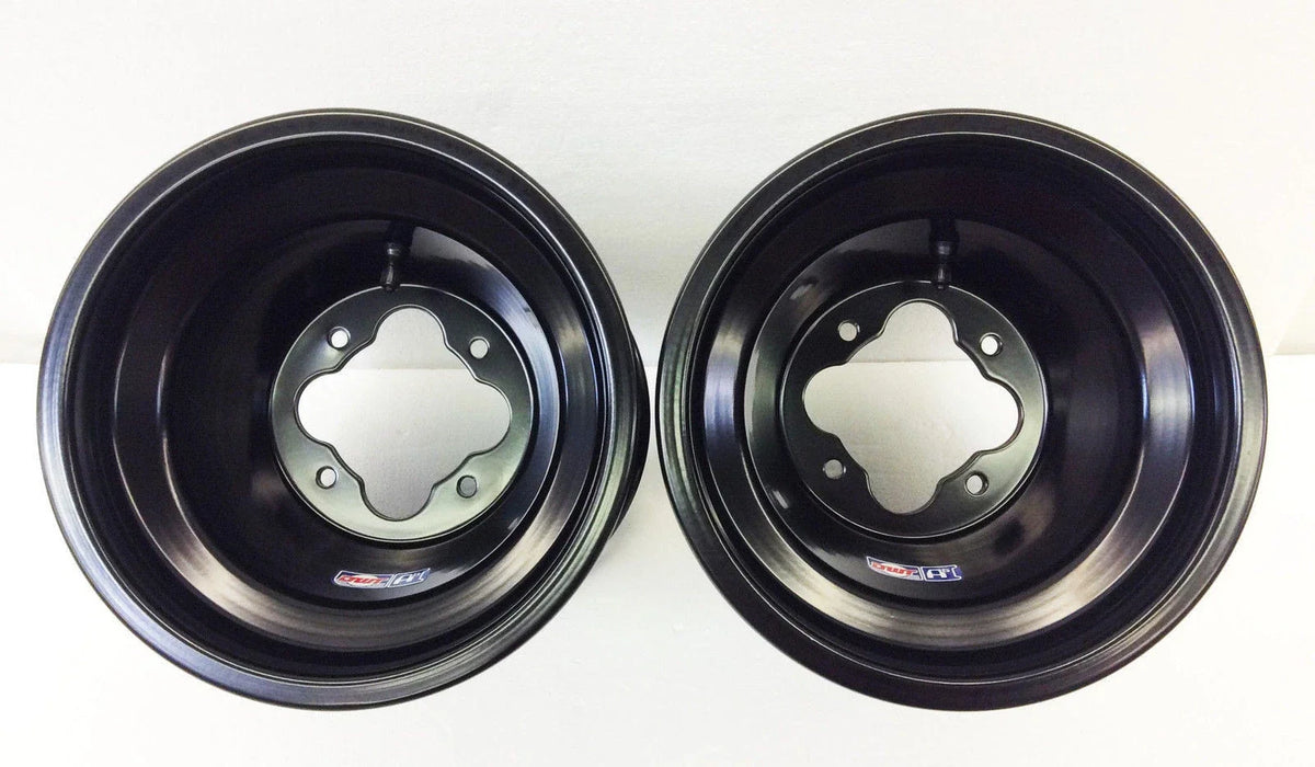 DWT Black A5 Rolled Lip Wheels Set of 2 for KTM ATV 450 505 525 XC SX (2003–2023)