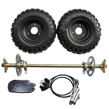 29" Go Kart Rear Axle Kit with Brake & Sprocket for Drift Trike