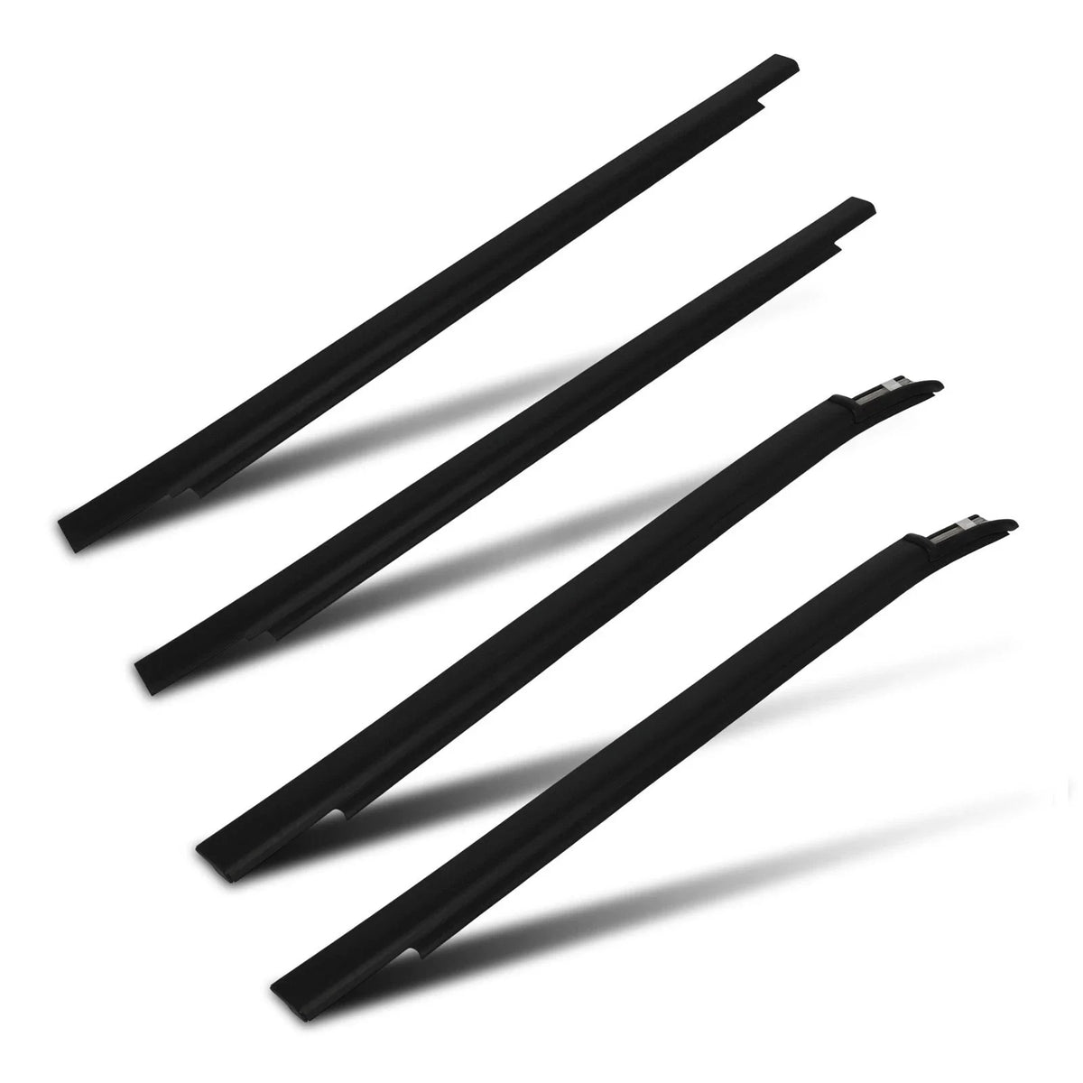 Set of 2 Front & Rear Window Scraper Seal Belt Weatherstrip for Toyota Tundra (2000–2006)