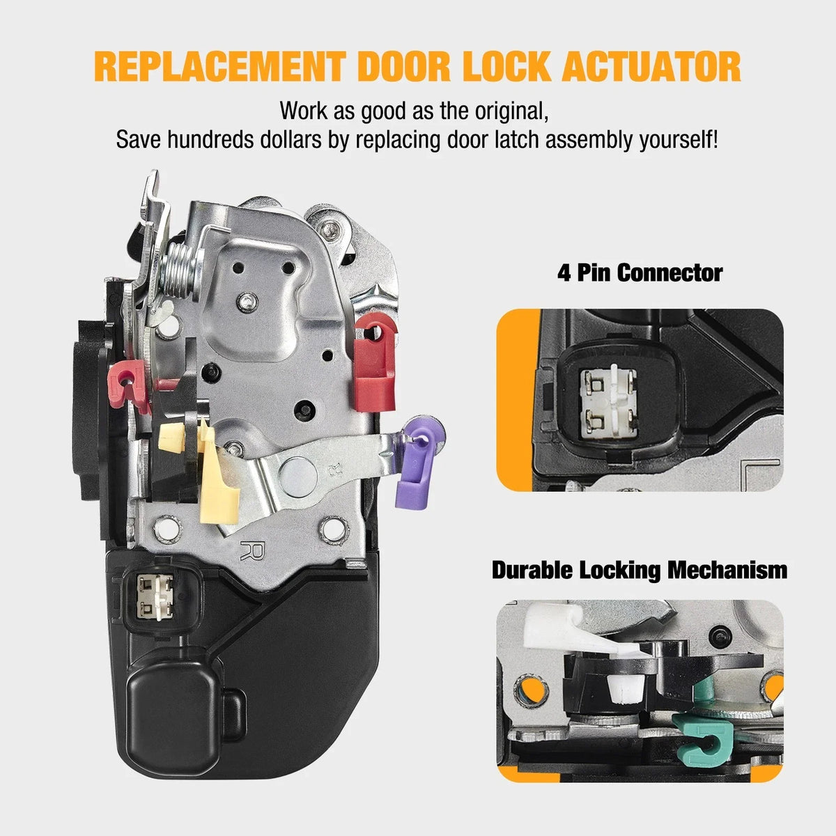 Door Lock Actuator for Chevrolet K1500 (1998) - Fits GMC K1500/K2500