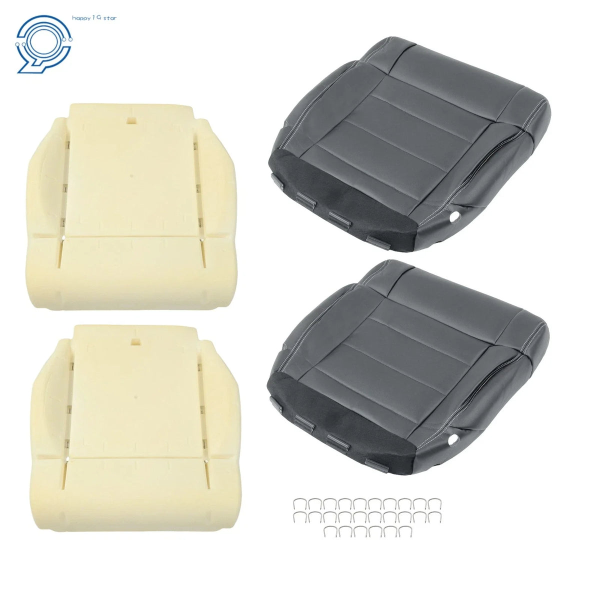 Set of 4 Seat Foam Cushions for Jeep Wrangler (2007–2012)