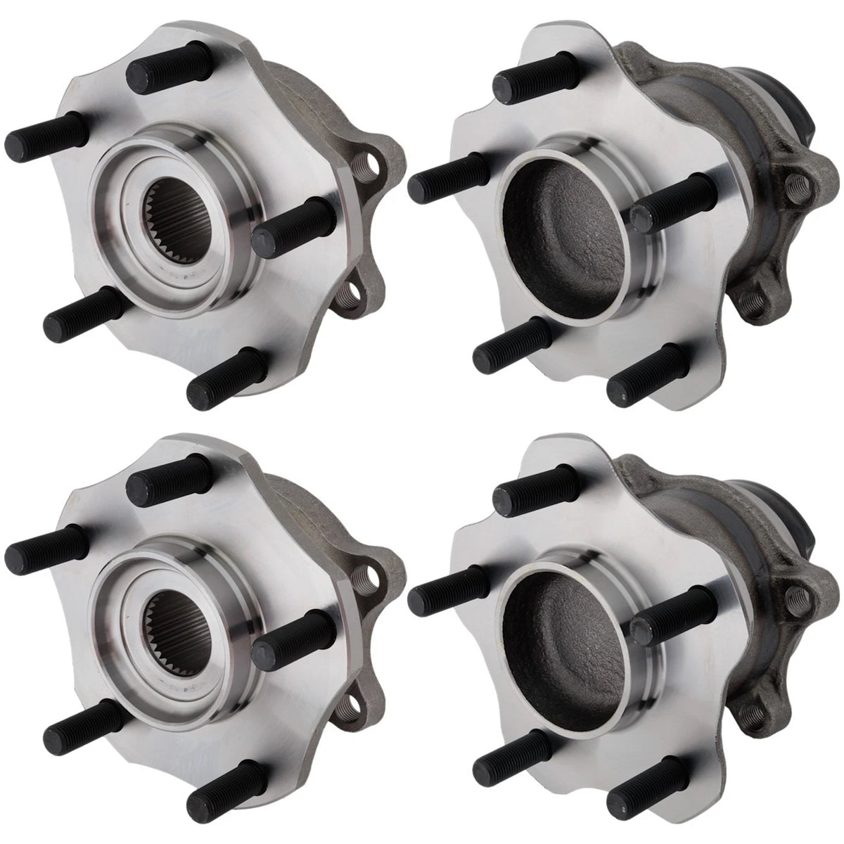 Set of 4 Wheel Hubs for Nissan