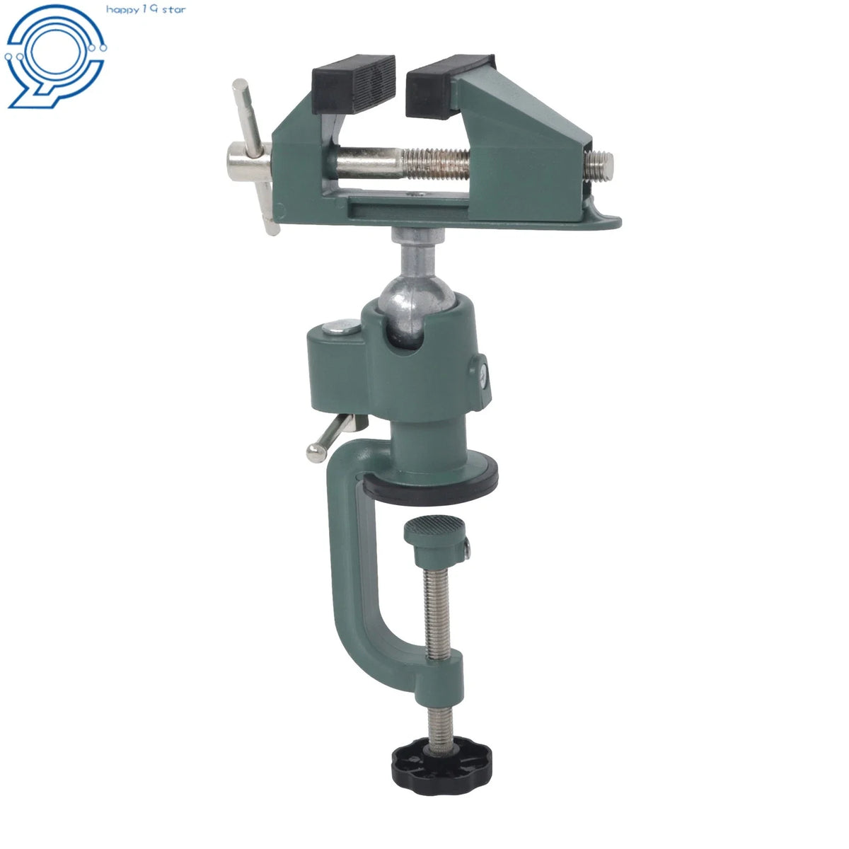 3" Bench Clamp with Swivel Rotation for Universal Workbench