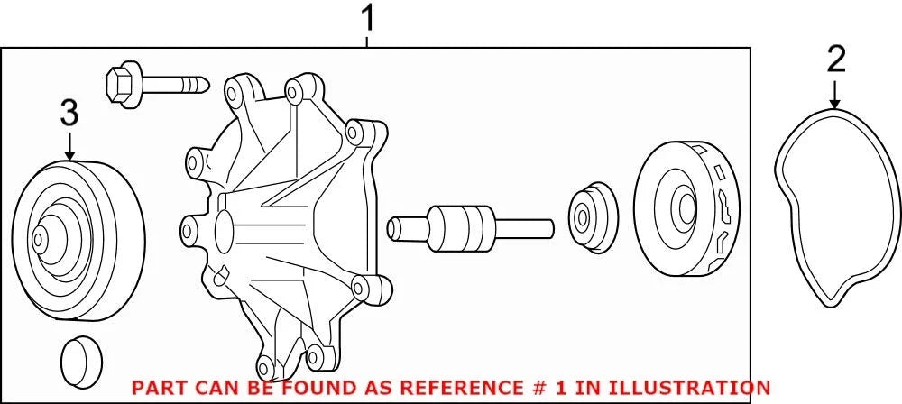 OEM Water Pump for 2003 Dodge Durango 4.7L V8 Engine
