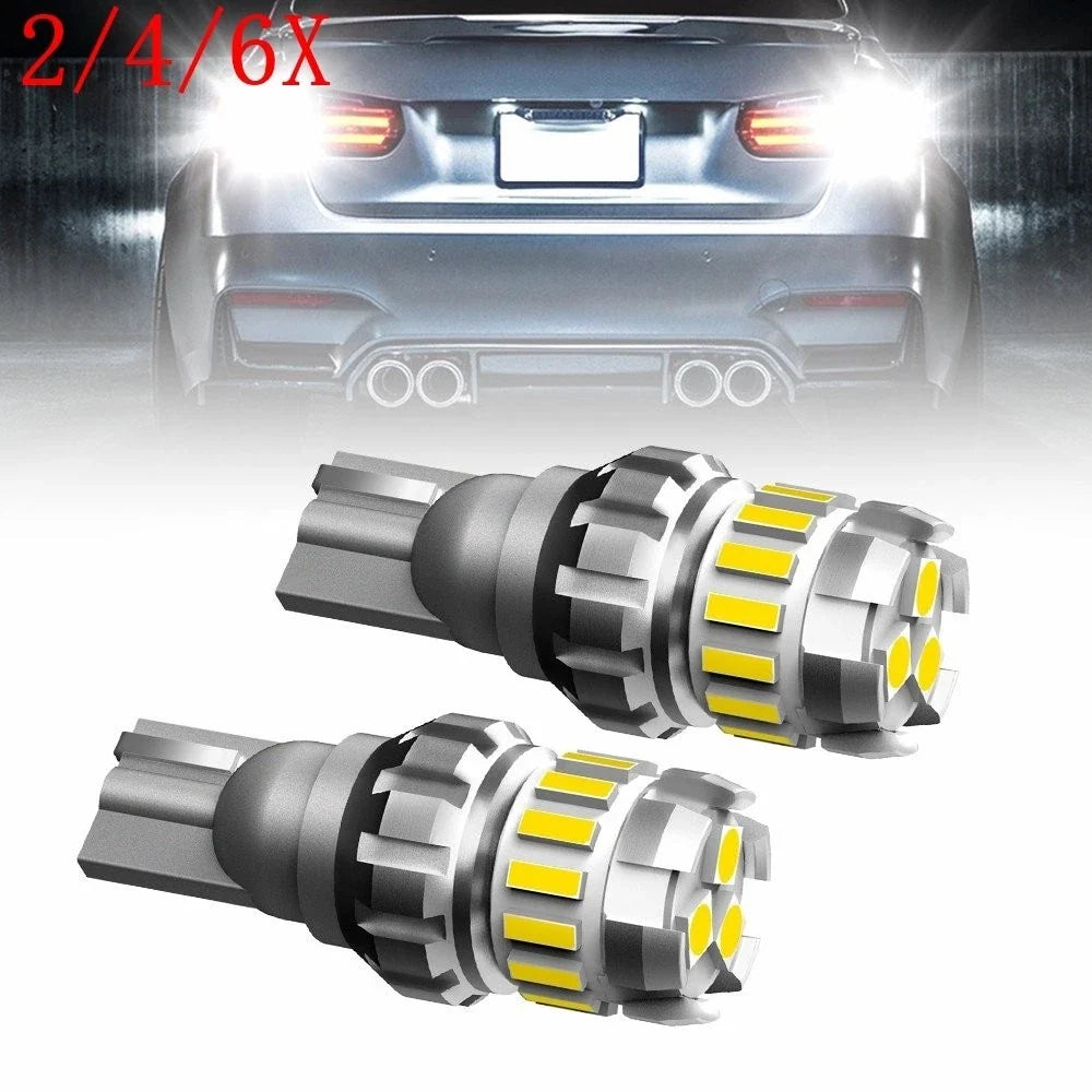 2X LED Reverse Backup Light Bulb W16W 921 912 T15 White 6500K 2400LM