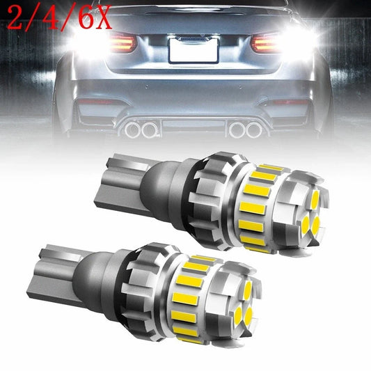 2X LED Reverse Backup Light Bulb W16W 921 912 T15 White 6500K 2400LM