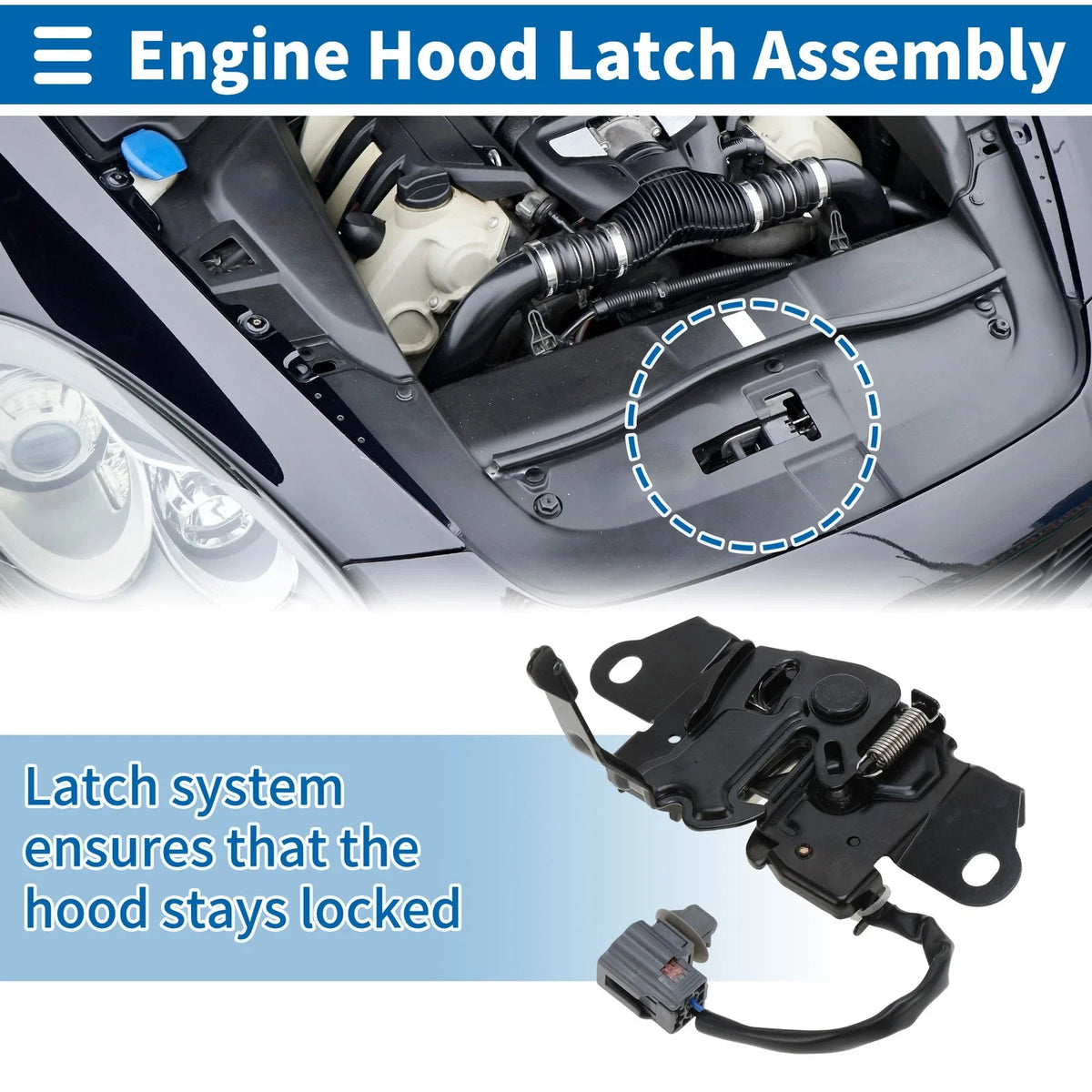 Hood Latch Assembly for Mazda CX-5 (2011–2017) No.KR1156620