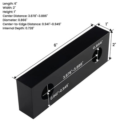 10 Pack 6"x2"x1" Standard Aluminum Soft Jaws