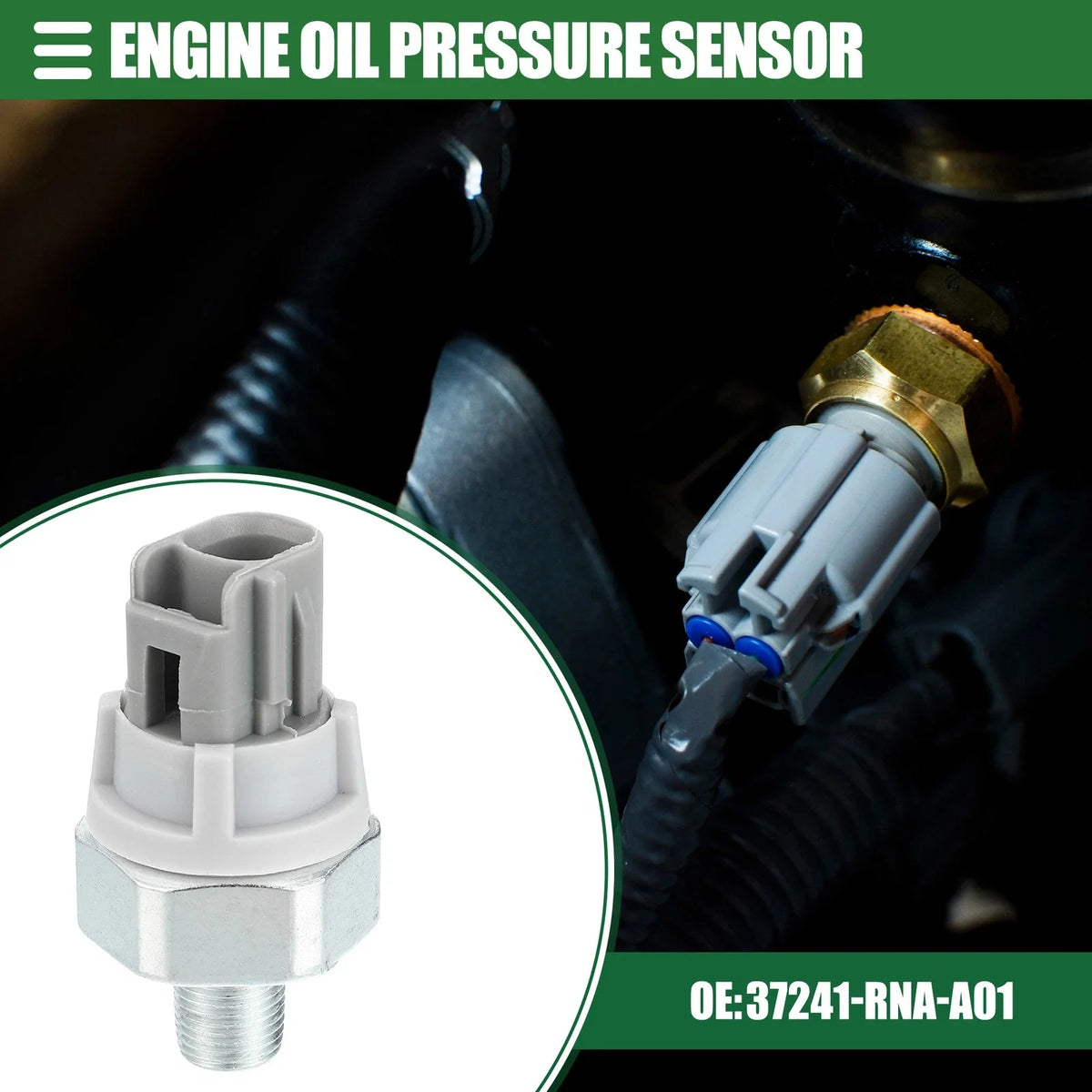 Fuel Oil Pressure Sensor for Honda Civic (2005–2018) No. 37241-RNA-A01