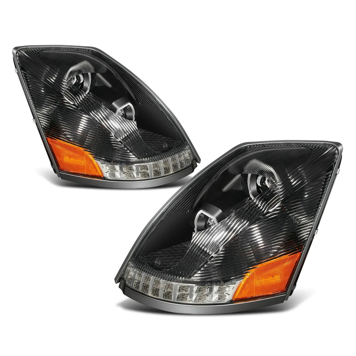 LED DRL Dual Projector Headlight for Volvo VN VNL (2004–2018)