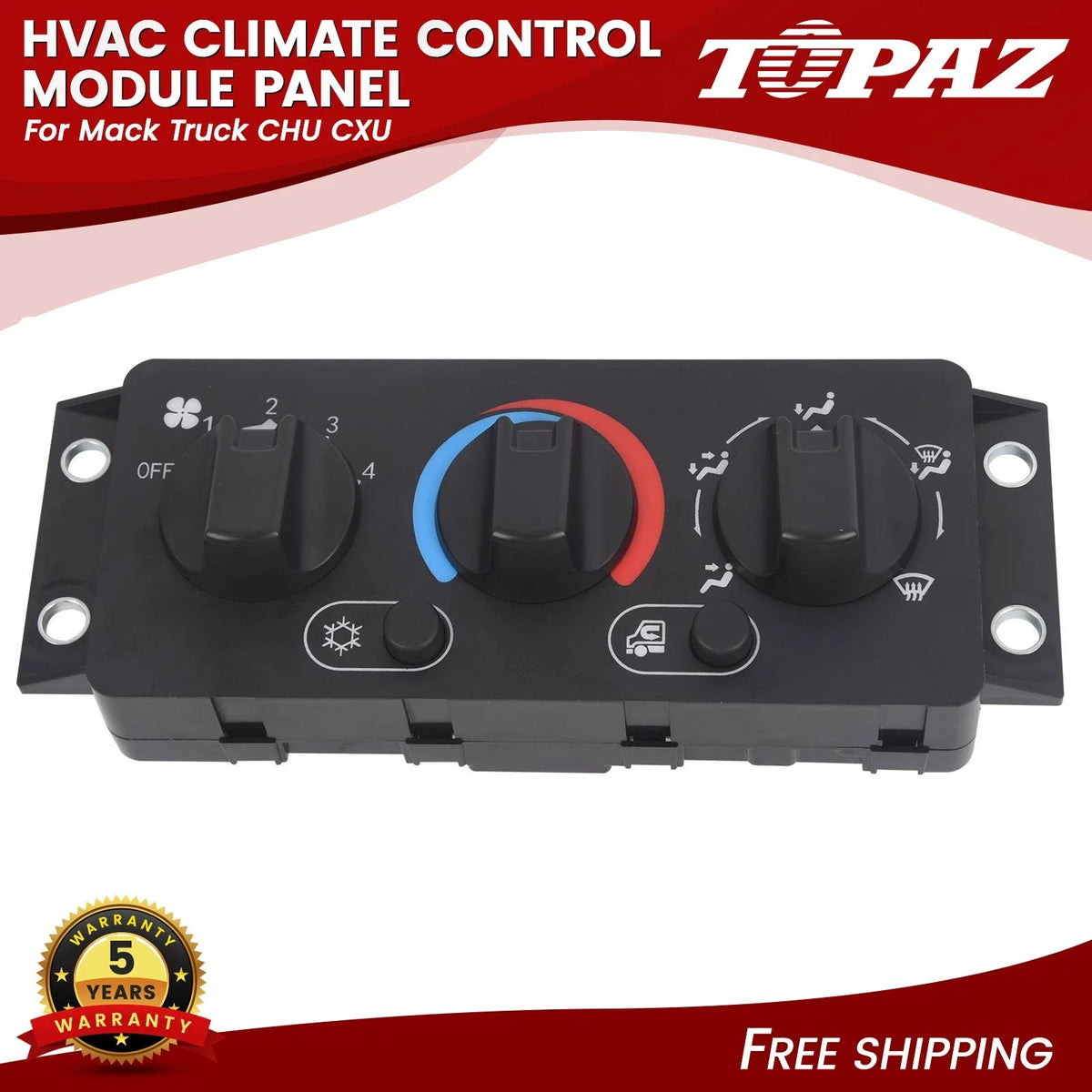 HVAC Climate Control Module for Mack Truck CHU CXU (2008–2018)
