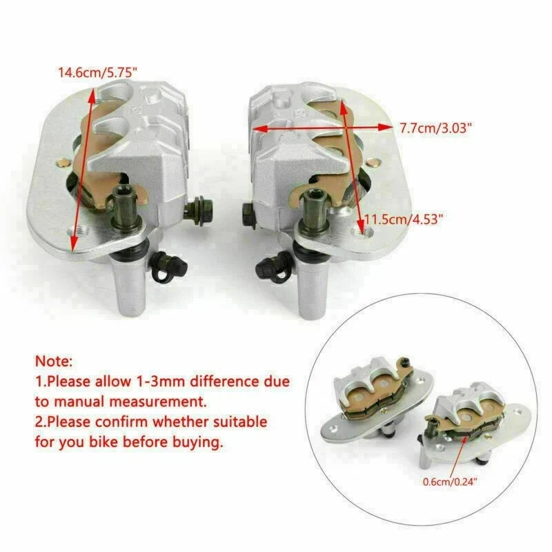 Rear Brake Caliper Assembly 5B4-2580V-00 for Yamaha YXR700 Rhino (2008–2018)