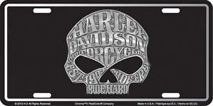 Willie G Skull License Plate Tag for Harley Davidson (All Models)